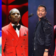 (L-R): Meek Mill performs during V-103 Live Pop Up Concert on March 25, 2017 in Atlanta, Georgia. ; Kirk Franklin performs onstage at the 2019 Super Bowl Gospel Celebration on January 31, 2019 in Atlanta, Georgia. ; John Legend performs at the 66th NBA All-Star Game on February 19, 2017 in New Orleans, Louisiana. ; DJ Khaled performs onstage during the 60th Annual GRAMMY Awards on January 28, 2018 in New York City.